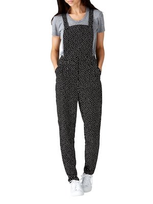 polka dot dungarees topshop