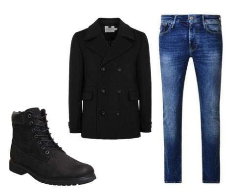 black timbs outfit men