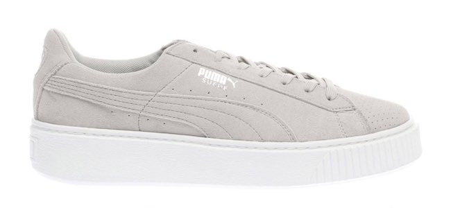grey and pink puma trainers