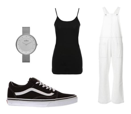 black and white vans outfit ideas