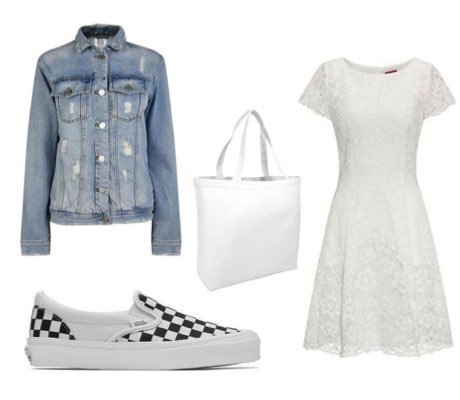 dress with white vans