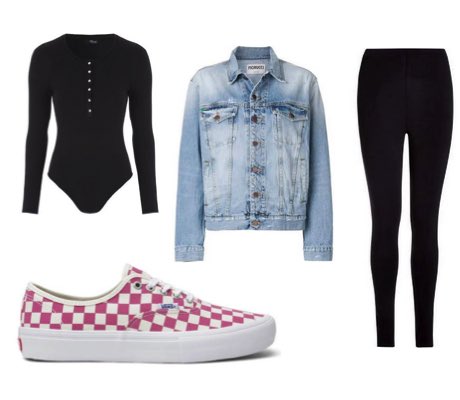 what to wear with red vans girl