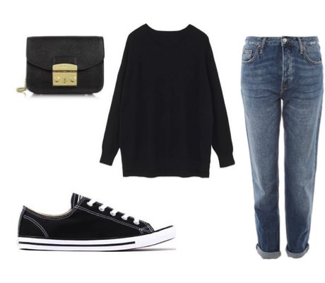 black converse womens outfits