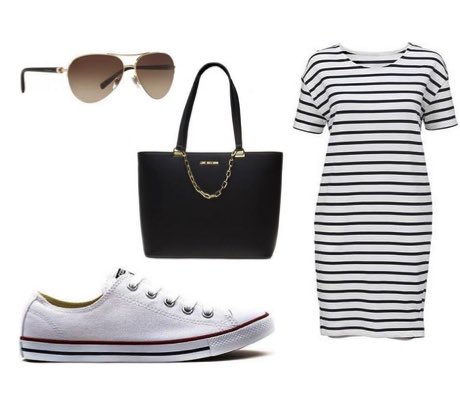 white converse dress outfit