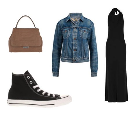 outfits with black converse high tops