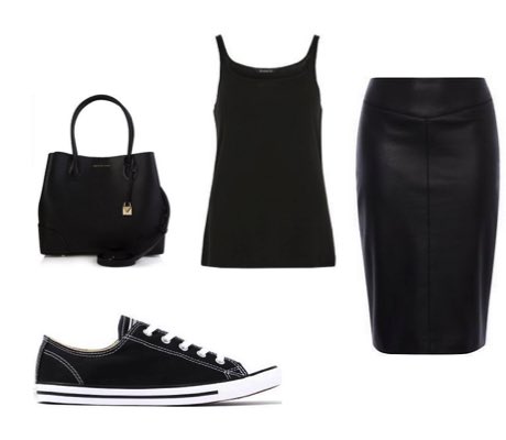 outfits to wear with black converse