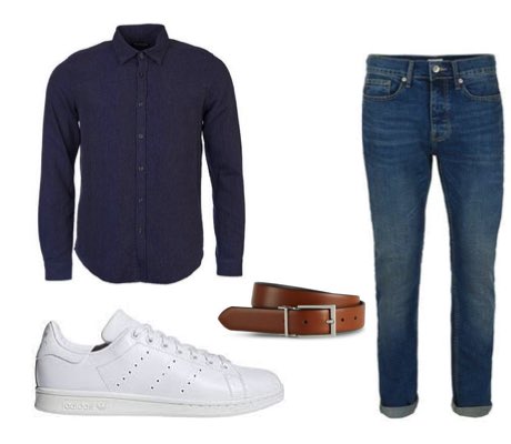 Men's Navy Denim Jacket, Grey Denim Shirt, Navy Jeans, Dark Brown Leather  Casual Boots | Lookastic
