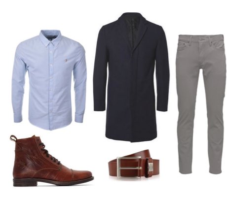 mens light grey jeans outfit