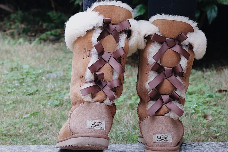 wearing uggs with dresses