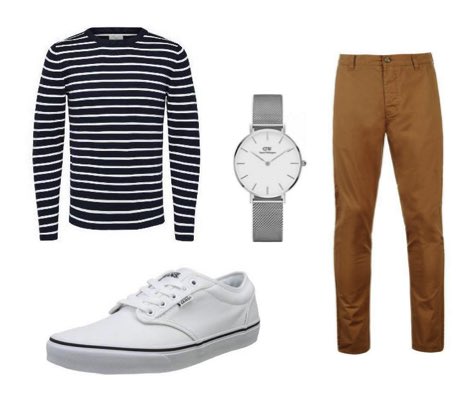 men's outfits with white vans