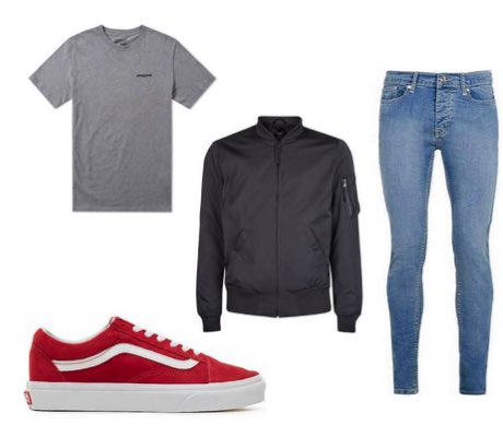 vans and jeans outfit mens