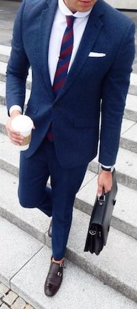 How To Wear A Navy Suit | 30 Blue Suit Outfit Ideas for Men